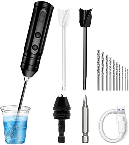 Puooifrty Harz Bohrer Set Schnurlos Pin für Harz Gießen Epoxy Mixer für Tumbler Epoxidharz
