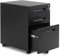 3 Drawer Mobile File Cabinet Filing Pedestal with Keys, Fully Assembled Except Casters,Metal Solid-Black