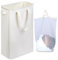 iEGrow Wäschekorb 50l, Wäschesammler Schmal mit Herausnehmbarer und Waschbarer Innentasche, Laundry Baskets mit Griffen für Waschküche, Schlafzimmer, Badezimmer (Beige)