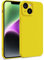 MyGadget Funda para iPhone 14 en Silicona TPU - Carcasa de Doble Capa - Case Resistente Antigolpes y Anti choques - Ultra Protectora Amarillo