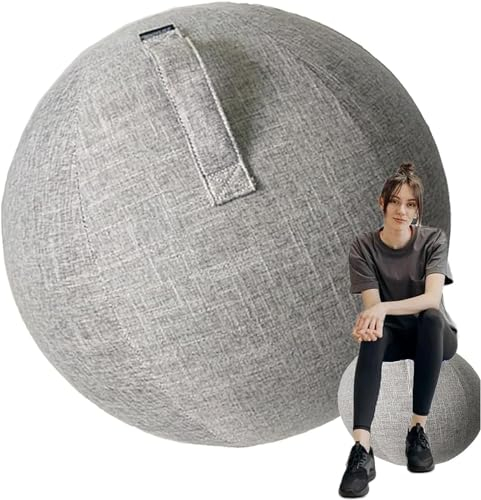 HYLDM 55/65/75 cm Yoga Ball Hülle, Schutzhülle Für Gymnastikball, Balanceball-Abdeckung Staubdicht Faltbar Sitzbälle Stoff Bezug Für Balance, Stabilität, Fitness,004,65cm
