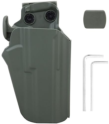 ANSNOW Taktischeenholster Für Cz 75 P-O1 9Mm/P01/Sp01/ Cz 97/Jericho 941 Fs Kompaktes Schnellziehholster Für Rechtshänder, Hüftholster/Grün