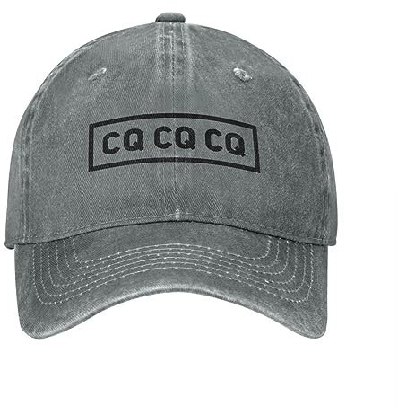 HEBUOUI Amateur Ham Radio Baseball Cap Vintage Distressed Cotton Snapback Cap Outdoor All Seasons Travel Adjustable Fit Cap Hat Outdoor Leisure Gift