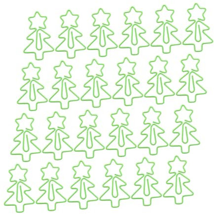 DIYEAH 30stücke Teiliges Weihnachtsbaum-büroklammern Aus Robustem Metall Langlebige Papeterie-accessoires Zum Markieren Und Organisieren Von Dokumenten Festliche Grüne Weihnachtsdeko