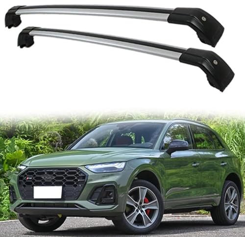 Barres de Toit Transversales Toit Barres transversales pour Audi Q5/SQ5 8R SUV 2008-2023 Alliage D'Aluminium Barres transversales de Toit 2 pièces,C