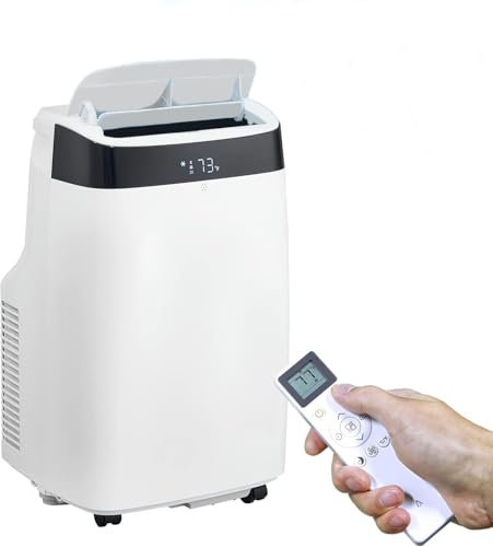 12000 BTU Condizionatori d'aria portatili, unità AC 3 in 1 con ventilatore, deumidificatore, rinfresca fino a 550 piedi quadrati Aria condizionata per camera, telecomando, basso rumore