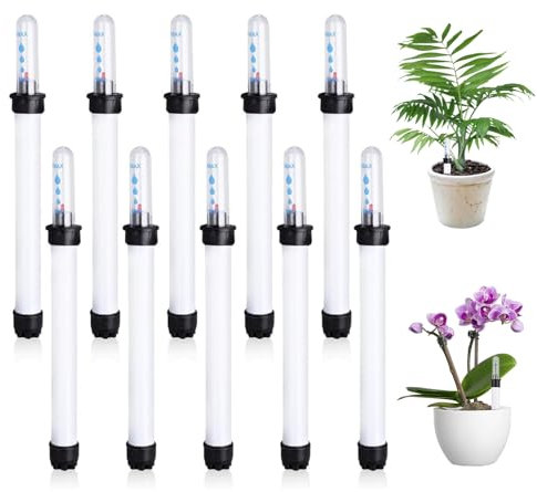 BDHYYM 10 piezas 22,8 cm higrómetro Planta probador de humedad Planta indicador de agua Planta de riego Plantas de interior para jardineras Plantas en maceta Jardinería