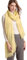 Prettystern Damen Kaschmir-Stola leicht Frühling sommer XL Kaschmir Cashmere Schal 36. Gelb Pastellgelb