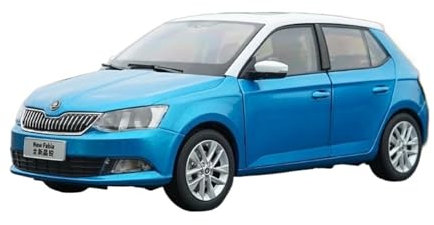 Modellauto Im Maßstab Modell Im Maßstab 1 18 Für Skoda Fabia, Autolegierung, Druckgussmodell, Statisches Display-Souvenir Für Die Sammlung(Blau)