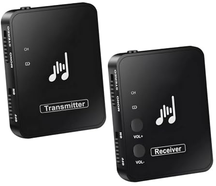 BESPORTBLE Drahtloses in Ear Monitor System für Musiker in Schwarz | Abs Gehäuse, Einfache Einrichtung, Klare Audioübertragung bei Proben und Live Auftritten