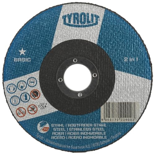 25x Tyrolit Trennscheibe gekröpft 125x3x22,23 mm A30 BASIC Stahl/Inox