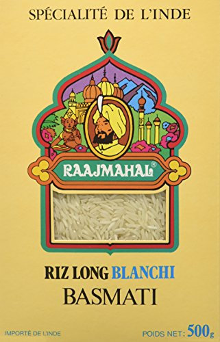 RAAJMAHAL Riz Basmati Blanc Etui 500 g - Lot de 4