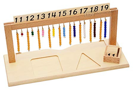 Elite Montessori Teen Bead Hanger with Beads Preschool Learning Material