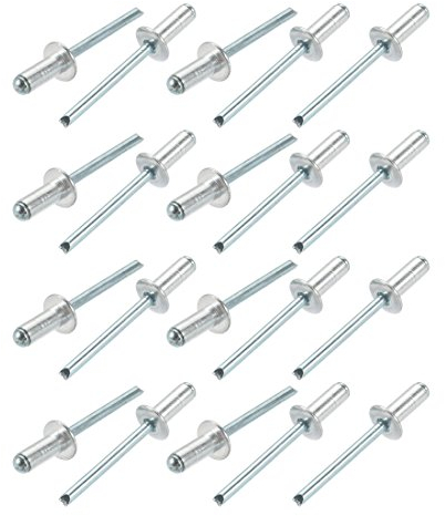 sourcing map 20pcs 6mmx14mm aluminium/acier Rivets aveugles ouvert
