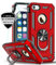 LeYi Cover per Apple iPhone SE 2016, iPhone 5/5S, con anello di supporto, doppio strato rinforzato, difesa Bumper TPU Silicone Antiurto Armatura Custodia con protezione schermo iPhone SE 2016/5S/5,