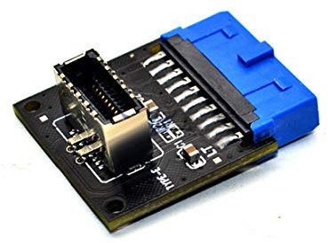 JMT USB 3.1 Front Panel Socket to USB 3.0 20Pin Header Male Extension Cable Adapter for Motherboard Card 20P USB to TYPE-E Connector (1 Pcs)