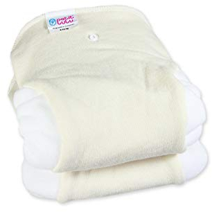 Petit Lulu SIO Basic PLUS AI2 Bambus Stoffwindeleinsatz Alles in Zwei Booster Hergestellt in Eu (2 Stk)