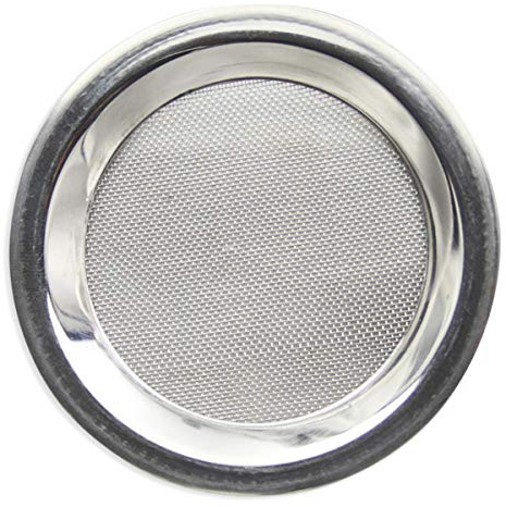 Nklaus Ø 12,5cm sieve replacement sieve for incense burner metal silver matt replacement accessories smoking pot replacement grill 3298