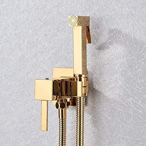 Rubinetto Per Bidet Rubinetto Per Doccia In Ottone Miscelatore Per Rondella Miscelatore Per Acqua Calda Fredda Gru Quadrato Per Doccia Spruzzatore Rubinetto Per Wc Rubinetti Per Wc Oro polacco
