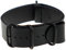 RIOS1931 Unisex Nato-Uhrenarmband Kalbsleder Modell Madrid 24 mm Schwarz