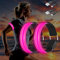 Molbory LED Armband USB, 2 Stück LED Reflective Band leuchtarmband laufarmband Lichtband Kinder leuchtbänder Reflektorband Licht für Joggen Laufen Running Sports