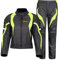 YiLianDa Damen Motorradkombi 2-teiliges Set Mit Protektoren Motorradhose & Motorradjake Wasserdicht Reflektierend Wärme Textil Motorradbekleidung Cross Moto Schutz Jacke und Hose (Grün, XXL)