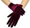 Damen Handschuhe Satin Classic Opera Fest Party Audrey Hepburn Handschuhe 1920er Stil Handschuhe Elastisch Erwachsene Größe für Damen Handgelenklange Kurze Samt Handschuhe Party Kostüm Handschuhe,Rot