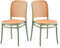 EME Sillas de Comedor Pack 2 Oporto Color Verde Fabricadas en Polipropileno, Sillas de Comedor o Cocina. Elegantes para Cocina o Comedor, apilables y Muy Resistentes. Silla Nórdica Verde Menta.