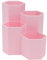 2 Pcs Hexagonal Pen Holder 4 Slot Pen Organizer Plastic Pencil Cup for Kids Cute Desk Accessories Desktop Storage Bucket Cosmetics Grid Pink Makeup Tools Plastic Pp Office