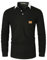 LIUPMWE Mens Long Sleeve Polo Shirts Contrast Color Casual Tennis T-Shirt Cotton Tee Tops,Black-40,L