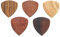 Gitarrenplektren aus Holz, 5 Stück, Echtholz, Olivenholz, Sandelholz, Sapeliholz, Ebenholz, Palisander, Holzgitarrenplektren