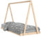 vidaXL Kinderbett, Kinder Bettgestell in Tipi Design, Hausbett für Kleinkinder ab 4 Jahren, Einzelbett Kinder Holzbett Tipi Bett, 90x200 cm Massivholz Kiefer