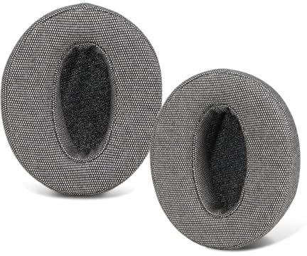 SINOWO Replacement Earpads - Cushions Compatible With Sennheiser HD 450, 350BT Headphones - Knitted Fabric - Grey