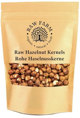 1kg rohe Haselnusskerne, Ganze Nüsse, glutenfrei, sojafrei - Raw Farm