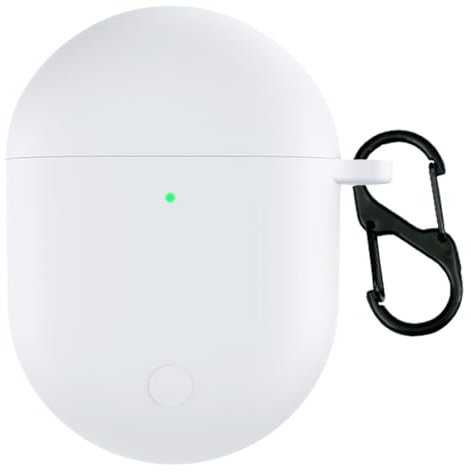 Custodia in silicone per Xiaomi Redmi Buds 3 Pro/Airdots 3 Pro cuffie Bluetooth, cover cover cover per Redmi Buds 3 Pro (bianco)