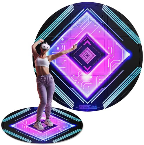 Alfombrilla plegable de realidad virtual para Meta Quest 3S, antideslizante y cómoda, alfombrilla redonda, accesorio de realidad virtual para Meta Quest 3/Oculus Quest 2/Pro/PSVR2/Apple Vision Pro,
