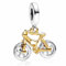 TCZNAF Two-tone Spinning Wheels Bicycle Charms Bead -Anhänger für Europäische Armbänder und Halsketten für Damen
