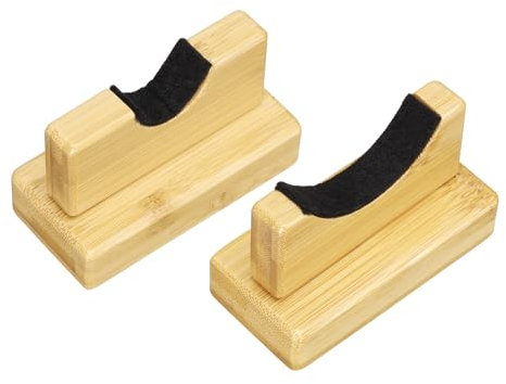 sourcing map 2pcs Light Saber Wall Mount, Wood Sword Display Stand Sword Storage Rack for Sword, Axe, Baseball Rack, Khaki