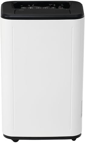 25L/Day Compressor Dehumidifier with Large 6L Water Tank, 3-in-1 Air Purifier, Clothes Dryer, Continuous Drainage Hose, 24-Hour Timer, Child Lock, 43dB Low Noise, LED Display for Bedroom, Living Room