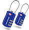 GIVERARE 2 Pack TSA Approved Luggage Locks, Combination Travel Cable Lock, Re-settable 3-Digit Padlocks with Alloy Body, Keyless TSA Padlock for Gym Locker, Golf Bag Case-Blue