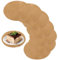 LDHHYH Tischset Gold Rund 8er Set, 38cm Platzset Rund Abwaschbar Hitzebeständig, Platzdeckchen Abwaschbar Platzset, Tischset Geflochten für Hochzeit, Restaurant, Küche
