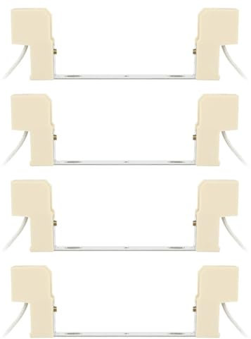 Drepint 4Pcs Portalámparas R7S 118mm Adaptador Base, Casquillos de Bombilla R7S 118 mm Portalámparas para Bombillas LED R7S 118 mm Soporte de Lámpara 3A 220v, Cerámica