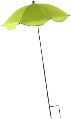 MagiDeal Plant Umbrella Outdoor Plants Shade Cloth Adjustable Plant Parasol with Metal Stake Convenient Planters Protection Garden Umbrella Shade Cover for Yard Garden Patio Plants,65 * 128cm,Green