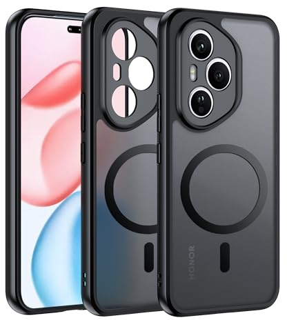 Effcotuo Magnetisch Hülle für Honor 400 Pro 5G Case [Kompatibel mit MagSafe] Vollständiger Kameraschutz, Magnet Handyhülle Case, Stoßfest Dünn Durchscheinende