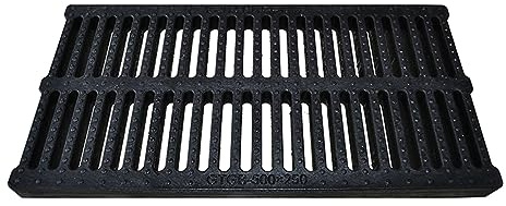 QIYFOZ Rejilla de Drenaje Ajustable para Exteriores, Kit de Rejilla de jardín para bajantes, Placa de Rejilla de Suelo Negra con Orificios, Ideal para Patios, entradas de vehíc