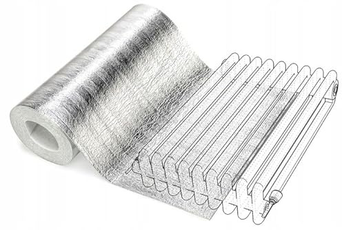 FEINZ Heizkörper-Reflexionsfolie 10 m | Heizkörper-Isoliermatte, 90 % Wärmereflexion, wärmereflektierende Dämmmatte, ideal für Heizkörper, Reflexionsdämmung, 3 mm, 0
