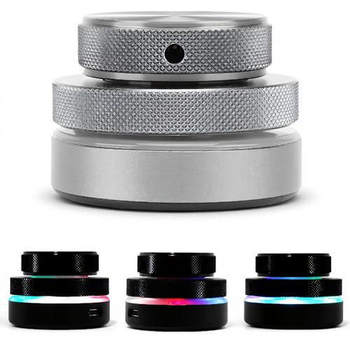 YUEHISY Bouton de Contrôle du Volume, Contrôleur Multimédia Filaire Bluetooth USB C 2.4G avec Lumière RGB, pour PC, Téléphone, Tablette, Ordinateur