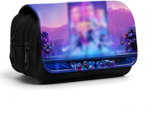 ADDLIVE Huntrs Federmäppchen 3 Fächer, Huntrs Mäppchen mit Grossem Fassungsvermögen, Teen Geschenk Studenten Schreibwaren, Kpop Merch Geschenke, Geburtstagsgeschenke für Freunde und Fans (Lila)