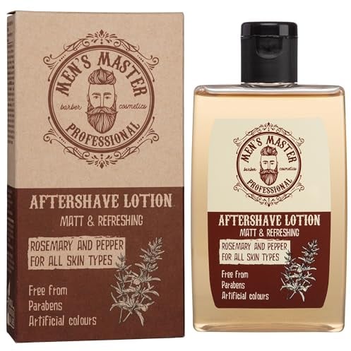 Men's Master Men's Beruhigende After Shave Lotion | After Shave für Männer | After Shave Produkt | Gesichtspflege Bart Herren | feuchtigkeitsspendend und pflegend | Gesichtslotion | parabenfrei | 120
