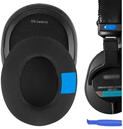 Geekria Sport Cooling Gel Replacement Ear Pads for SONY MDR-7506, MDR-V6, MDR-V7, MDR-CD900ST Headphones Ear Cushions, Repair Parts (Black)